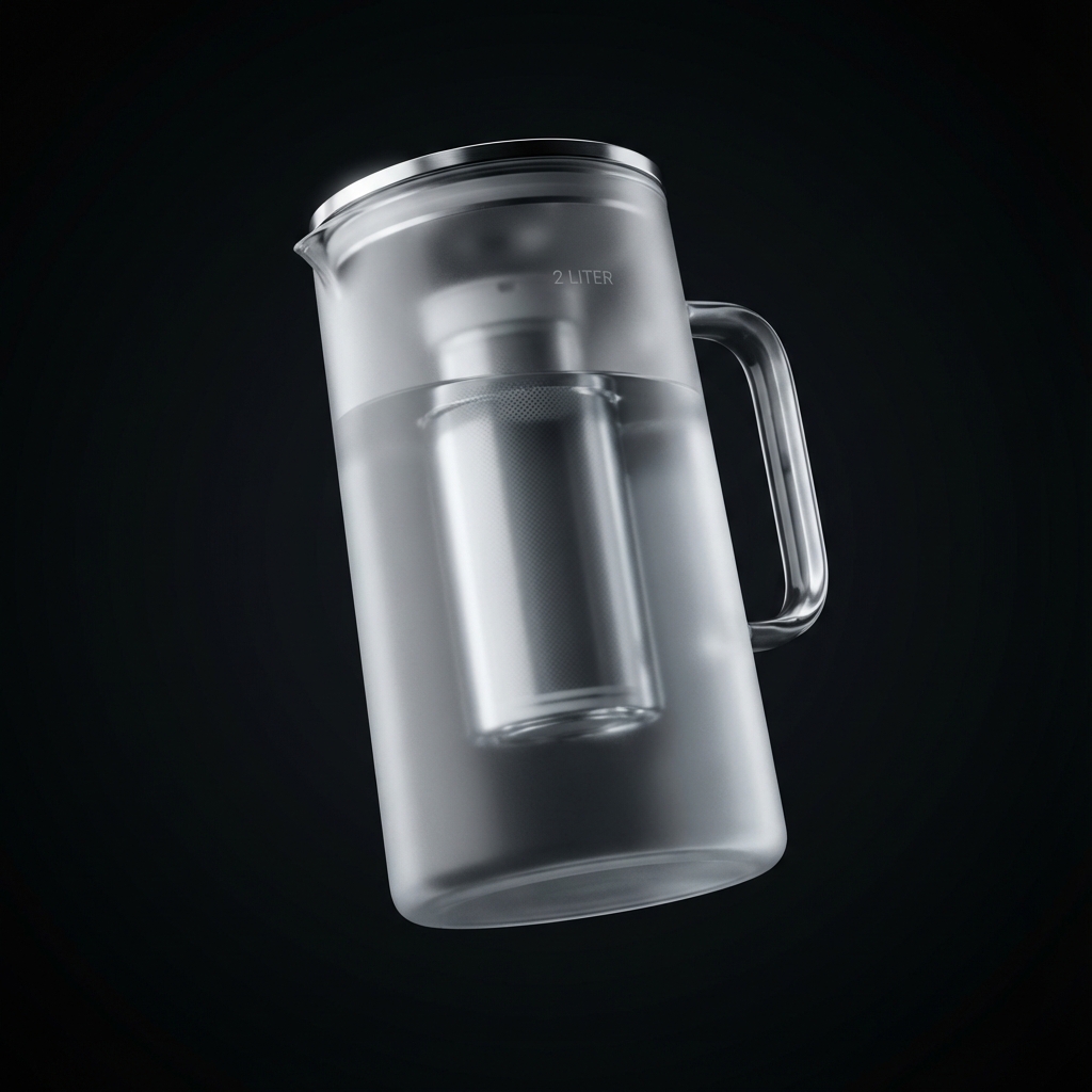 Carafe AquaPure en verre borosilicaté